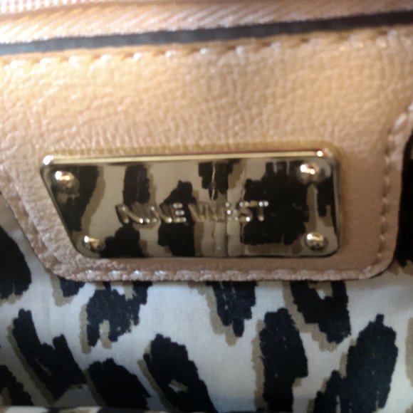 Nine West Clutch Purse-Carmel/Beige with Gold Toned Accents - Picture 11 of 14